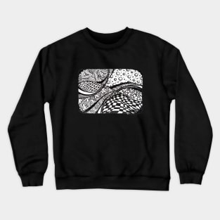 Ink drawing - Tangle Rolling Hills Crewneck Sweatshirt